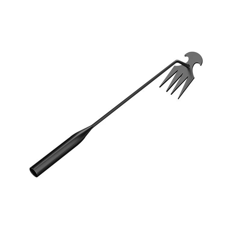 50CM Garden Hand Weeder Rake Weeding Weed Remover Puller Manual Tool Iron Black photo 4