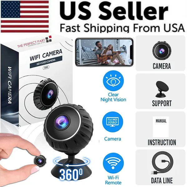 Mini Hidden Spy Nanny Camera Wireless Nanny Cam WiFi Home Security HD 1080P DVR photo 5