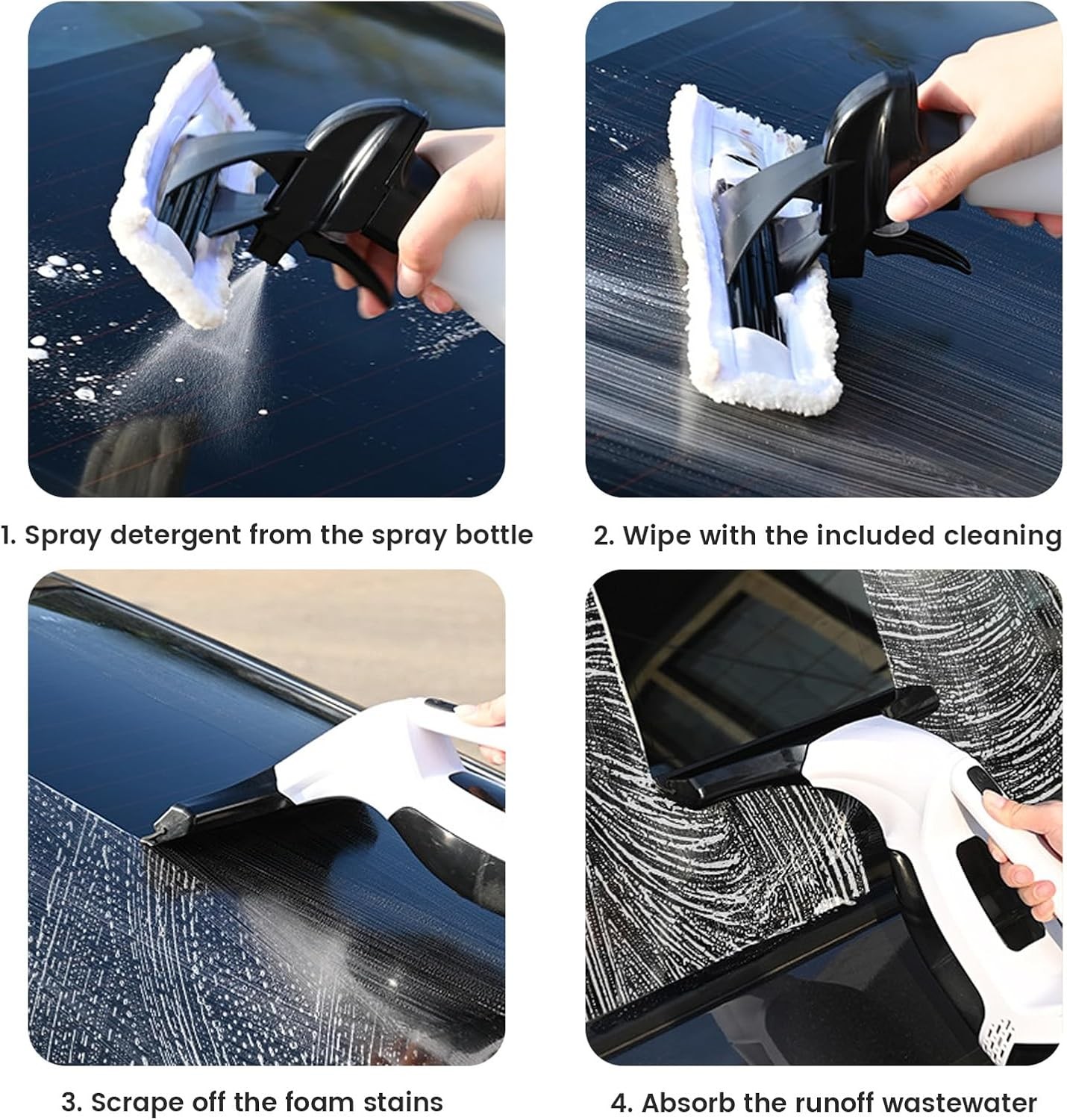 Cordless Window Vac Rechargeable Vacuum Cleaner Compact Electric Window Cleaner photo 3