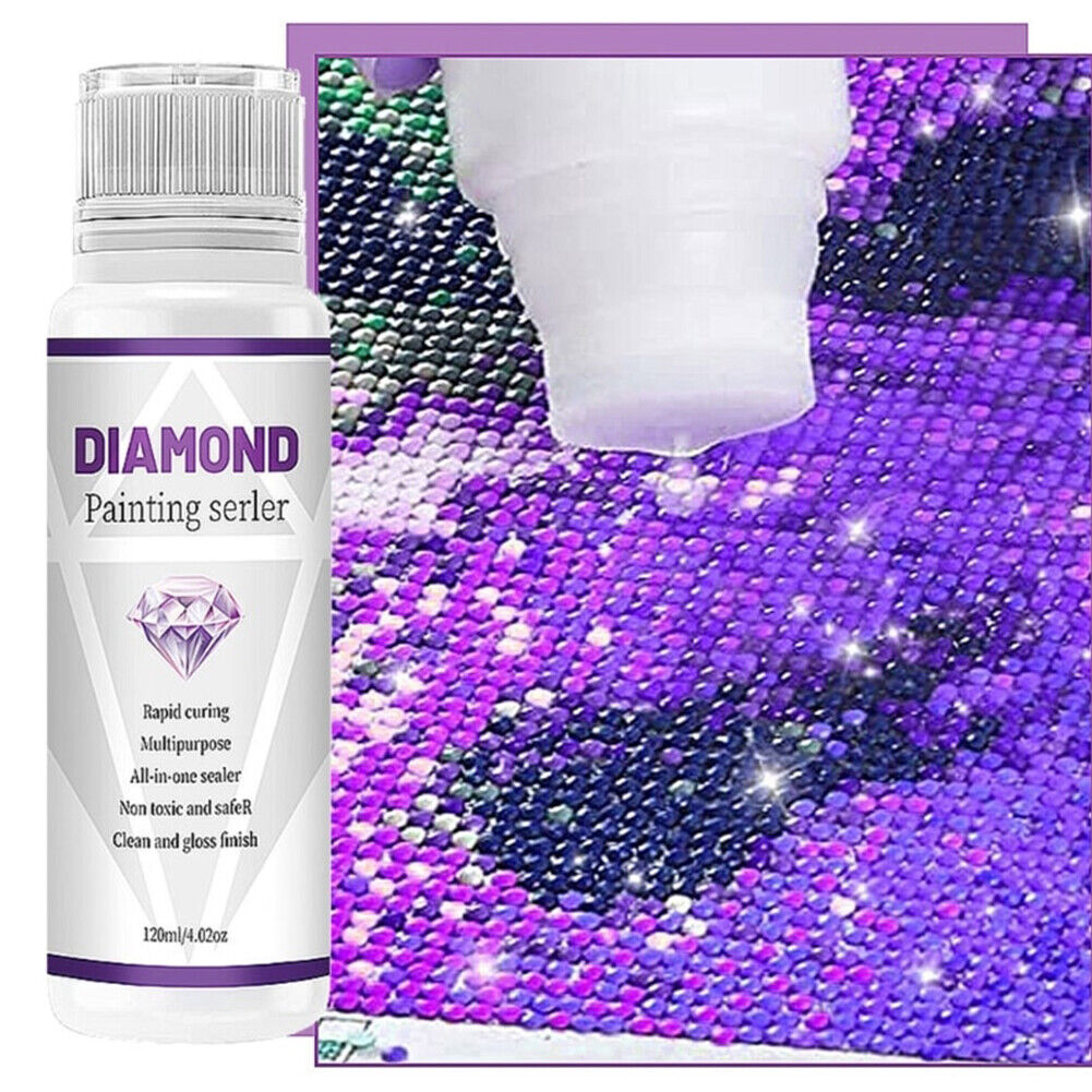 120ML Diamond Art Sealer 5D Permanent Hold DIY Diamond Painting Puzzle Glue 1Bottle photo 2