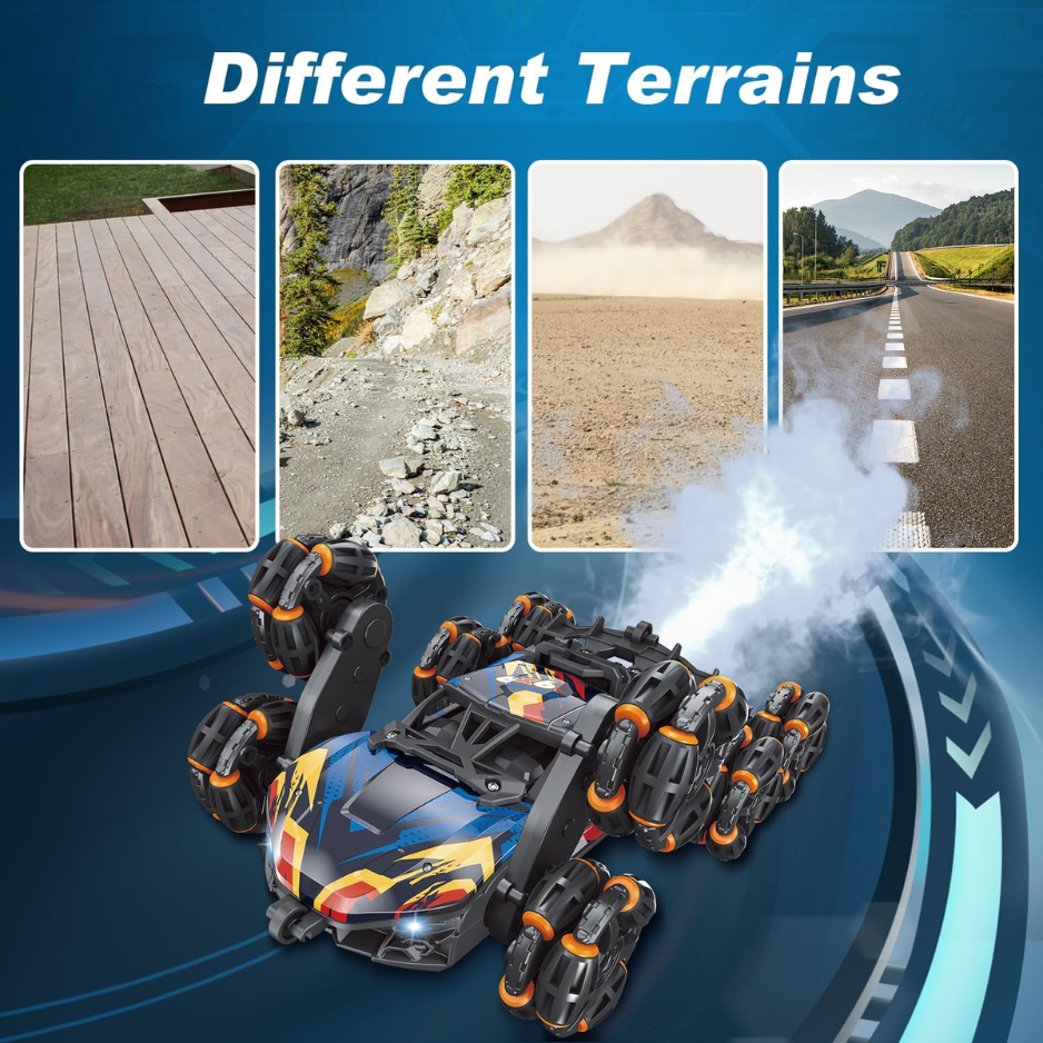 Cool 8 Wheels Hand Controlled Rc Stunt Car Toys, Gesture Sensing Remote Control Cars photo 4