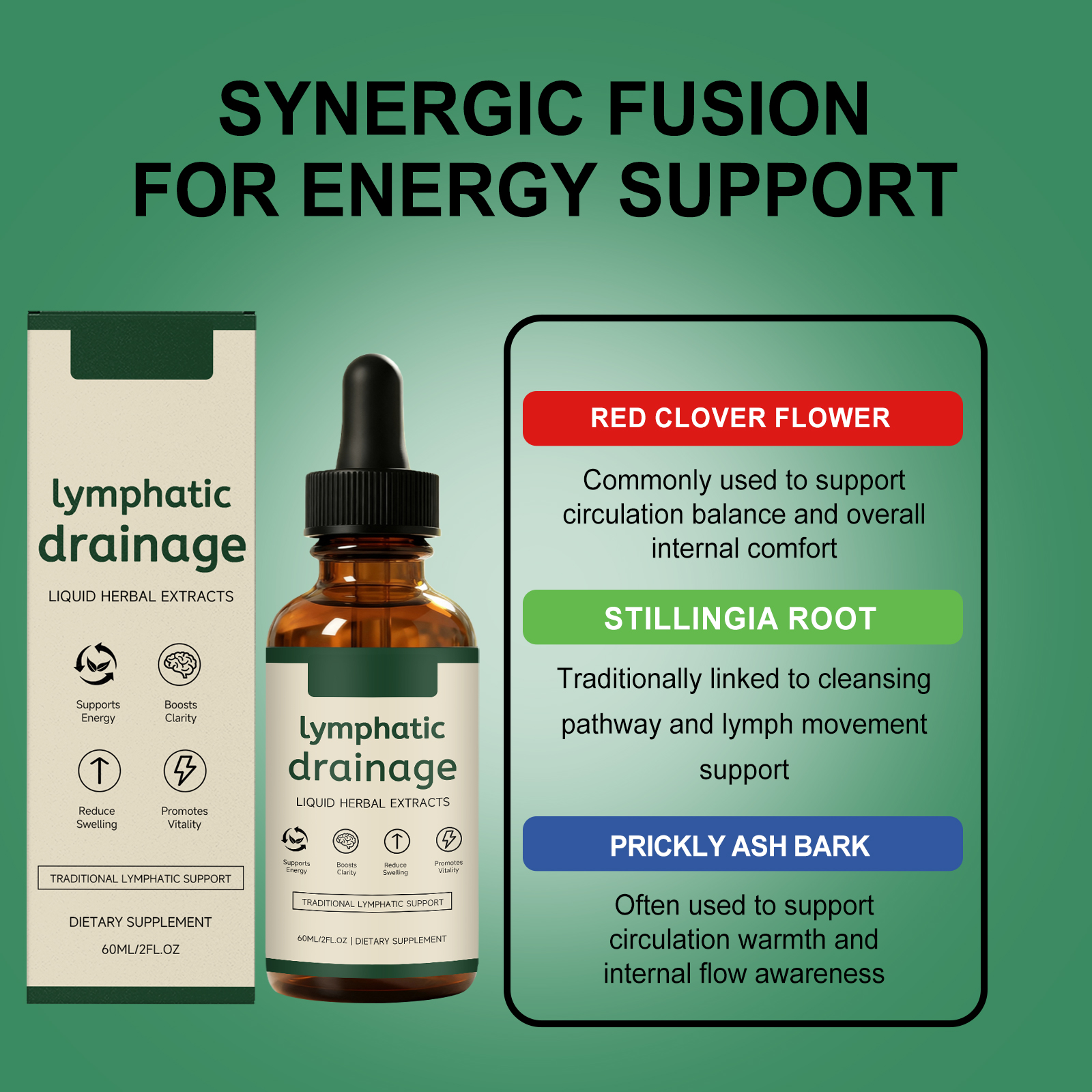 Lymph Health Support Herbal Drops 60ml Box photo 6