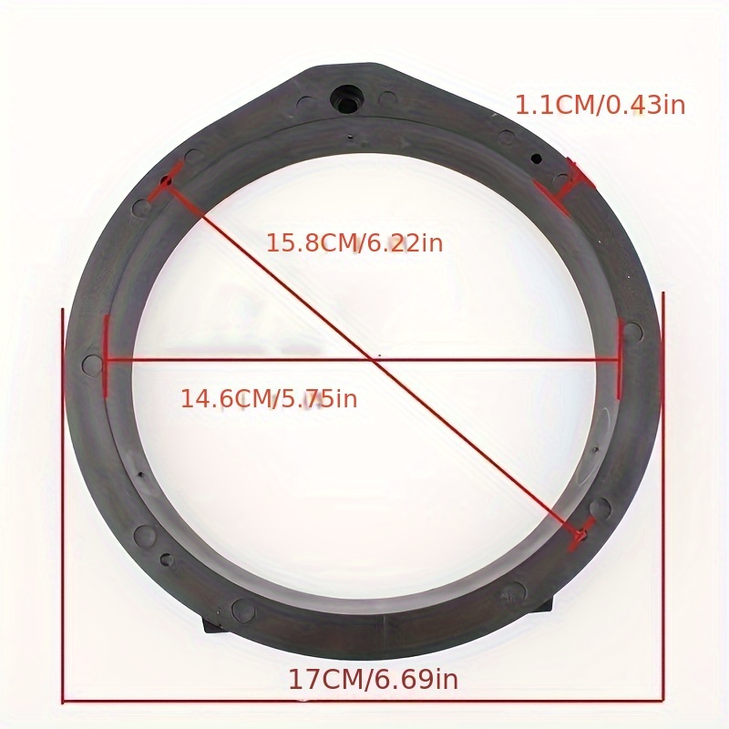2-piece 6.5 Car Speaker Adapter Plates, Compatible With  Civic, Accord, photo 4