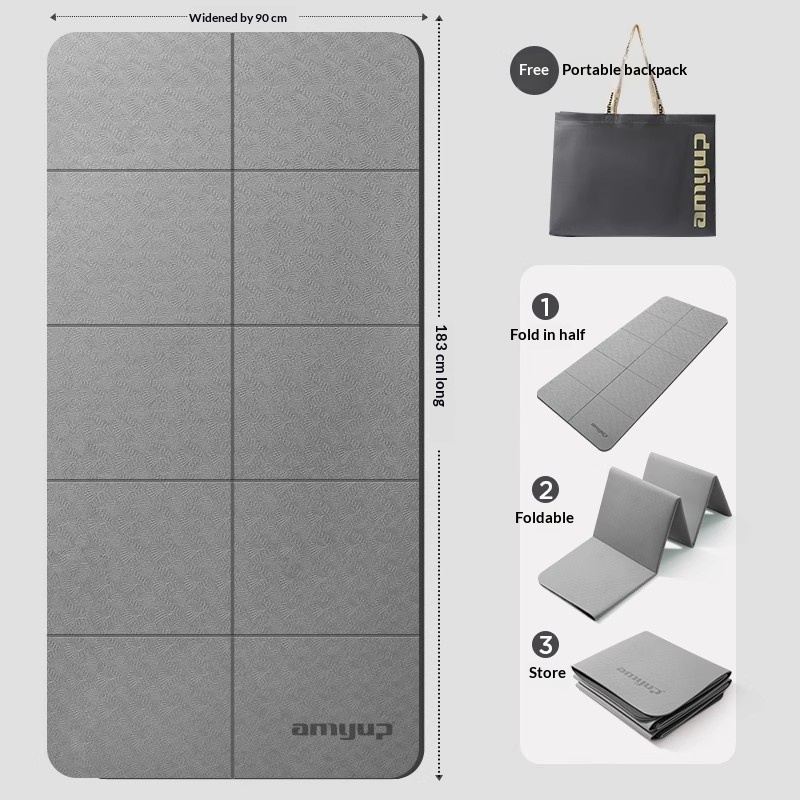 Foldable Yoga Mat, Portable, Non-Slip, Home Fitness Mat, Shock-Absorbing, Silent, Student Dormitory, Can Be Used For Sleeping, Thickened Mat photo 7