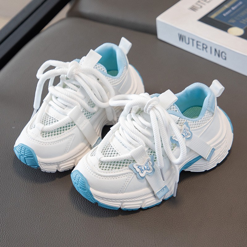 2026 Summer Hot-selling Baby Girls Mesh Dad Sneakers, Breathable Soft Sole Lightweight Comfortable Sports Shoes photo 4
