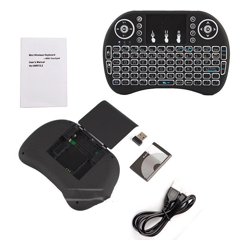 H9 Wireless Backlit Colorful Touch Remote Control Keyboard photo 5
