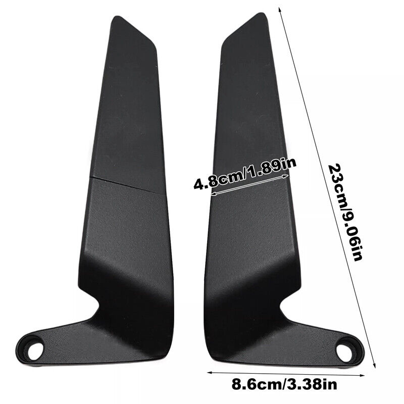 Motorcycle Wind Wing Rear View Mirrors Stealth Wind Wing Side Mirror Universal- photo 1