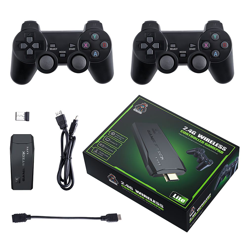 4K  TV Video Game Stick Retro Gaming Console W& 2 Wireless Controller photo 3