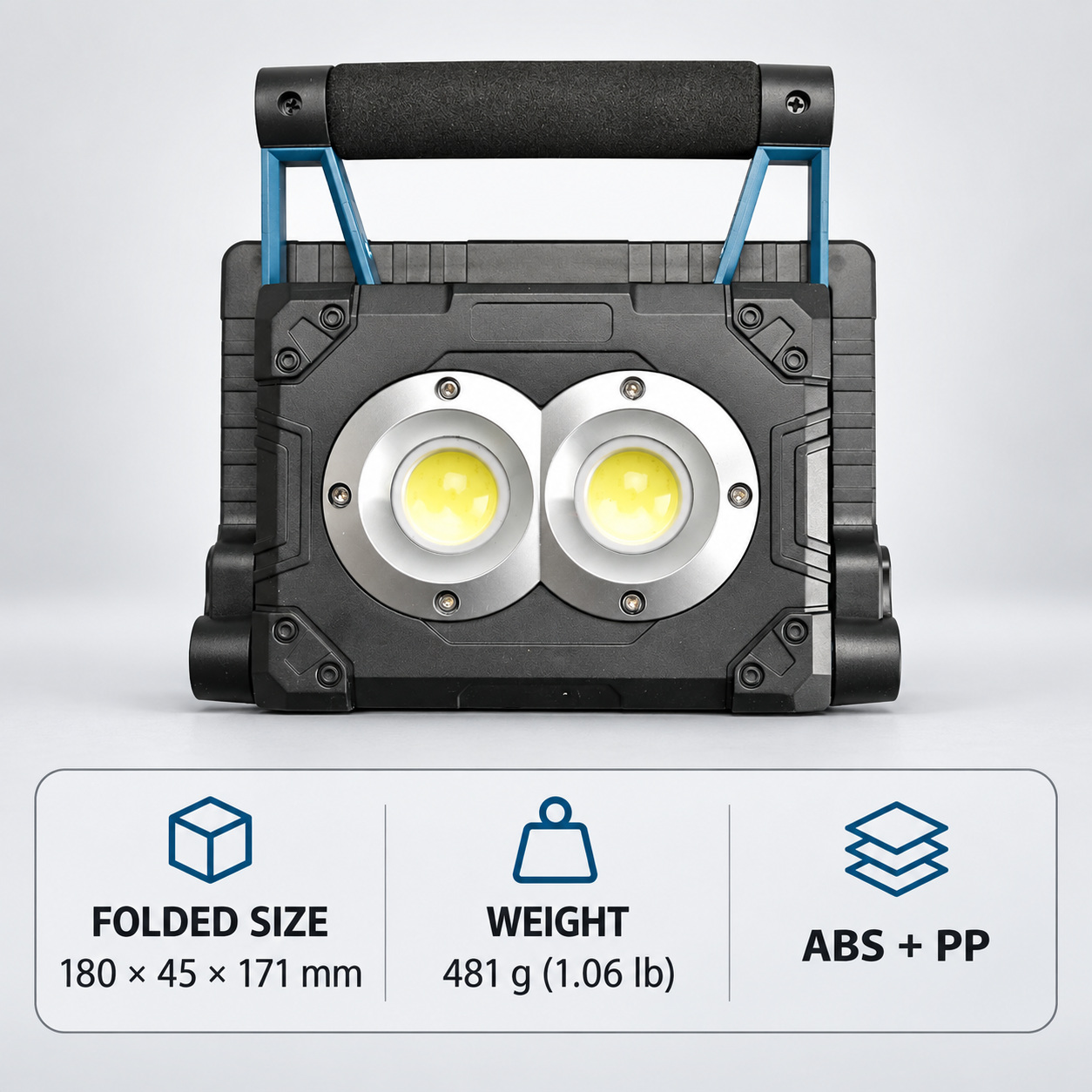 Solar Powered Rechargeable Magnetic Battery Display LED Flood Light W875 3 30W Work Lamp COB photo 4