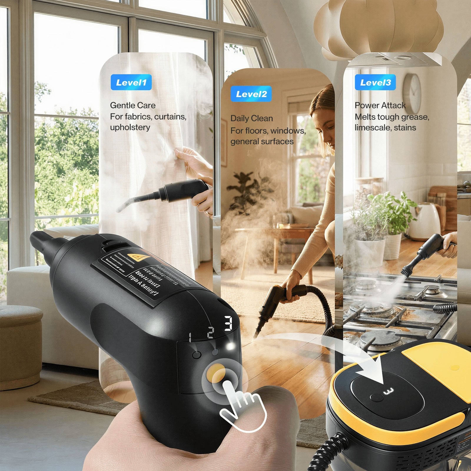 2500W Steam Cleaner High Tempreture Every Corner Complete Cleaning Machine New photo 1
