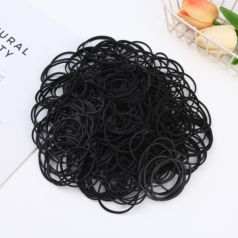 Elastic Rubber Bands Office Supplies Rubberbands BLACK photo 2