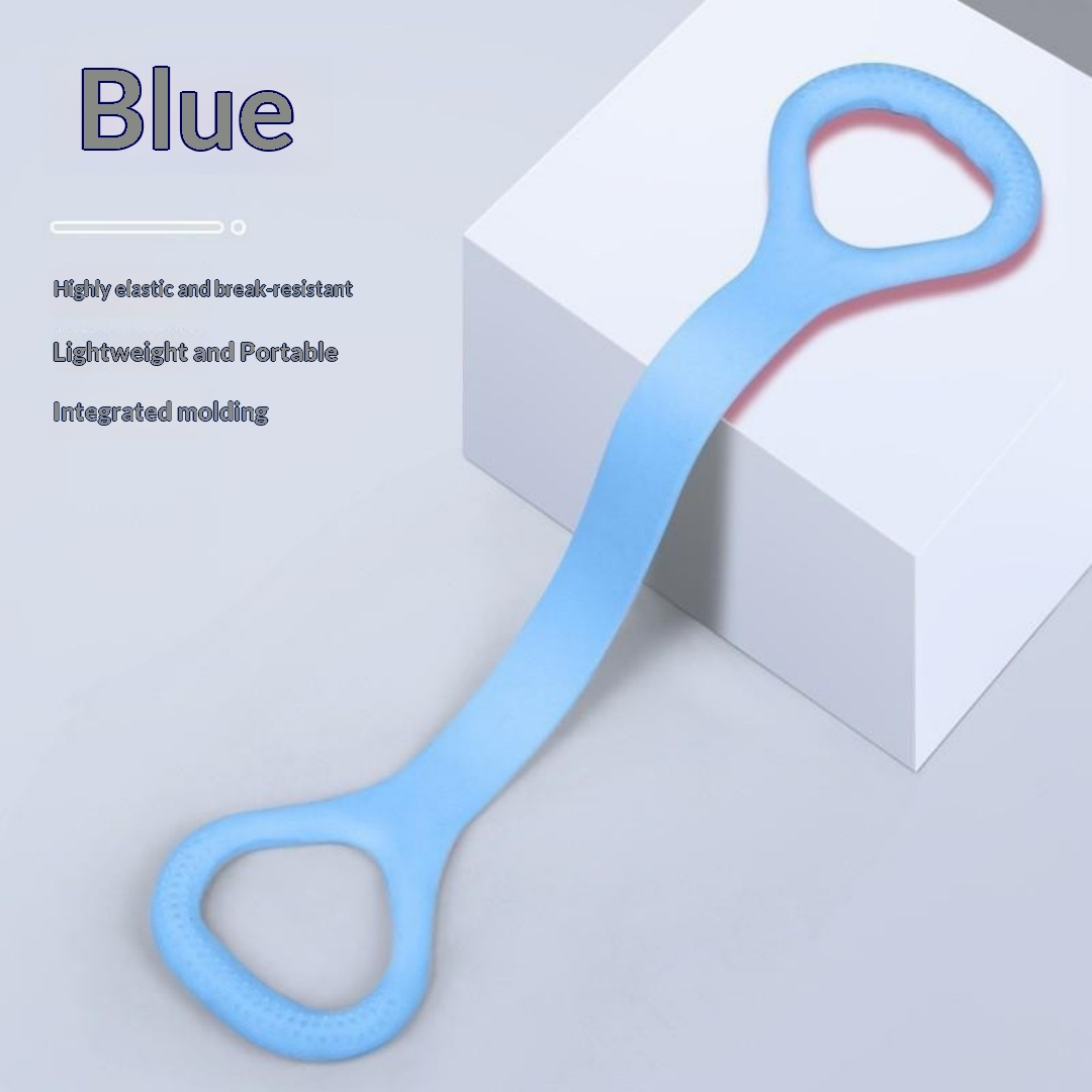 Back And Shoulder Exercise Tool For Home Use, Yoga Stretching Band, Waist Shaping Elastic Rope, Figure-Eight Resistance Band, Fitness Equipment photo 2