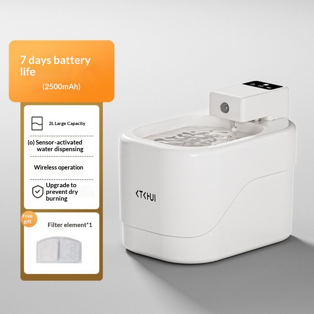 Wireless Sensor-Activated Pet Water Fountain photo 1
