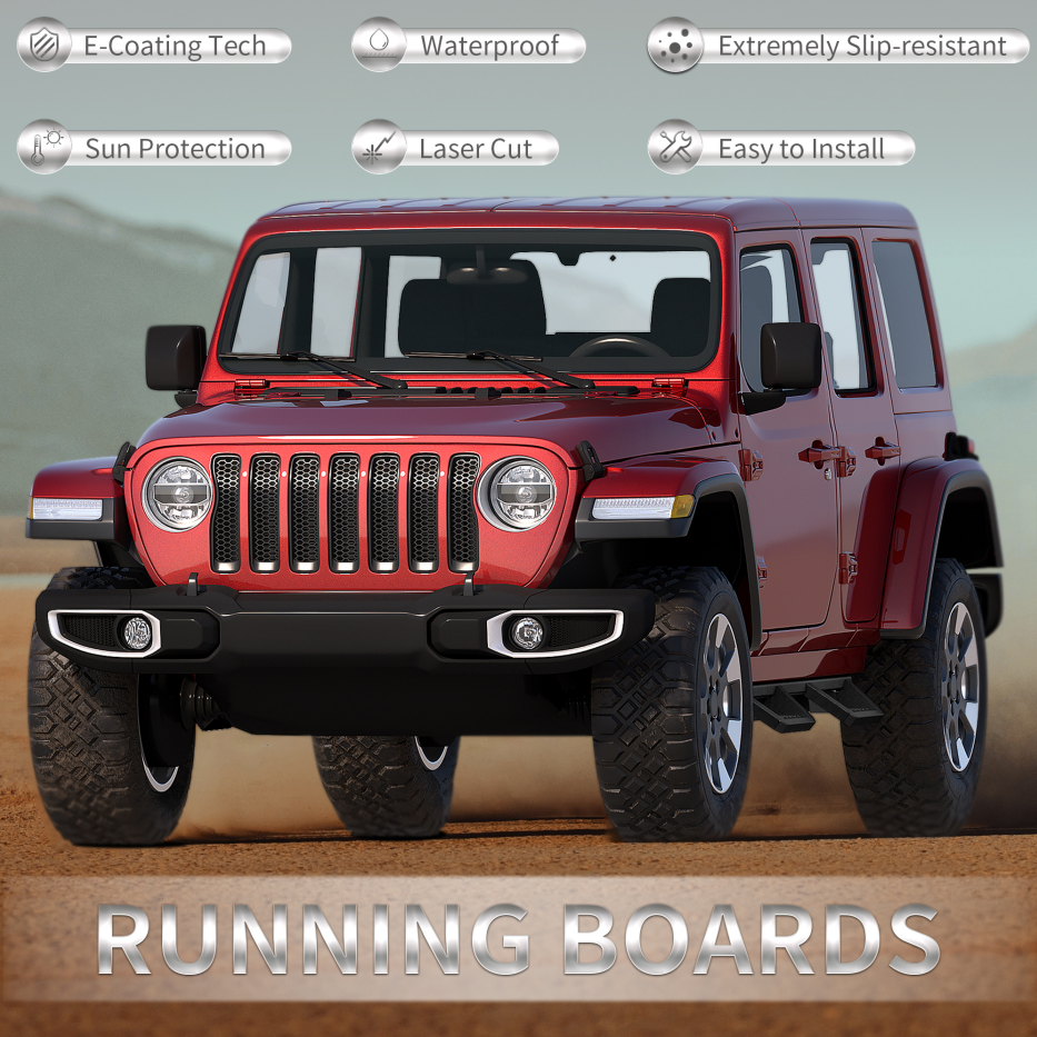 Running Boards For 18-26 Wrangler JL photo 5