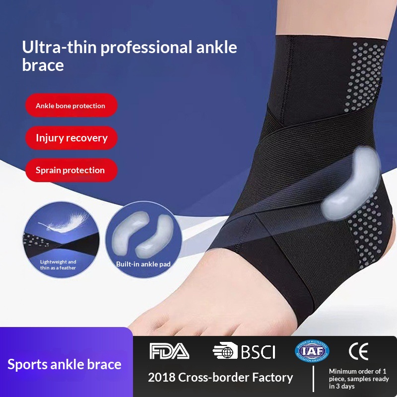 Japanese Sports Ankle Protection Ultra-thin Breathable Strap Pressure Support Non-slip Fixed Rehabilitation Anti-sprain Ankle Protection photo 1