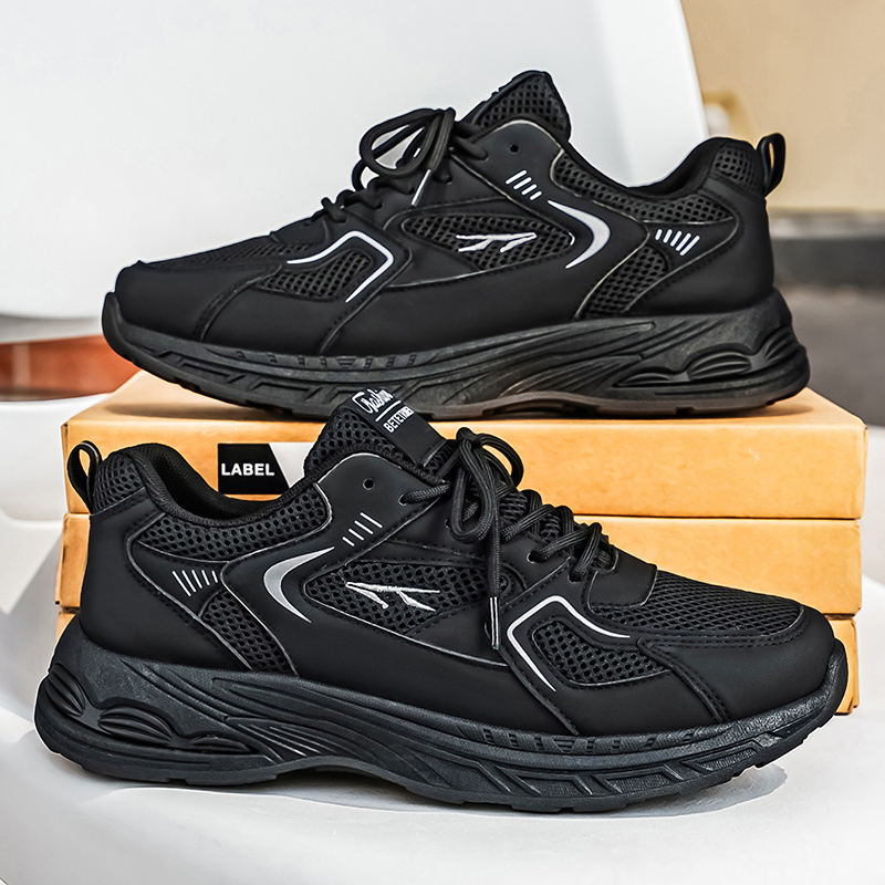 2026 Summer New Arrival Men's Shoes, Breathable Mesh, Trendy & Versatile, Thick Sole Casual Athletic Dad Shoes photo 3