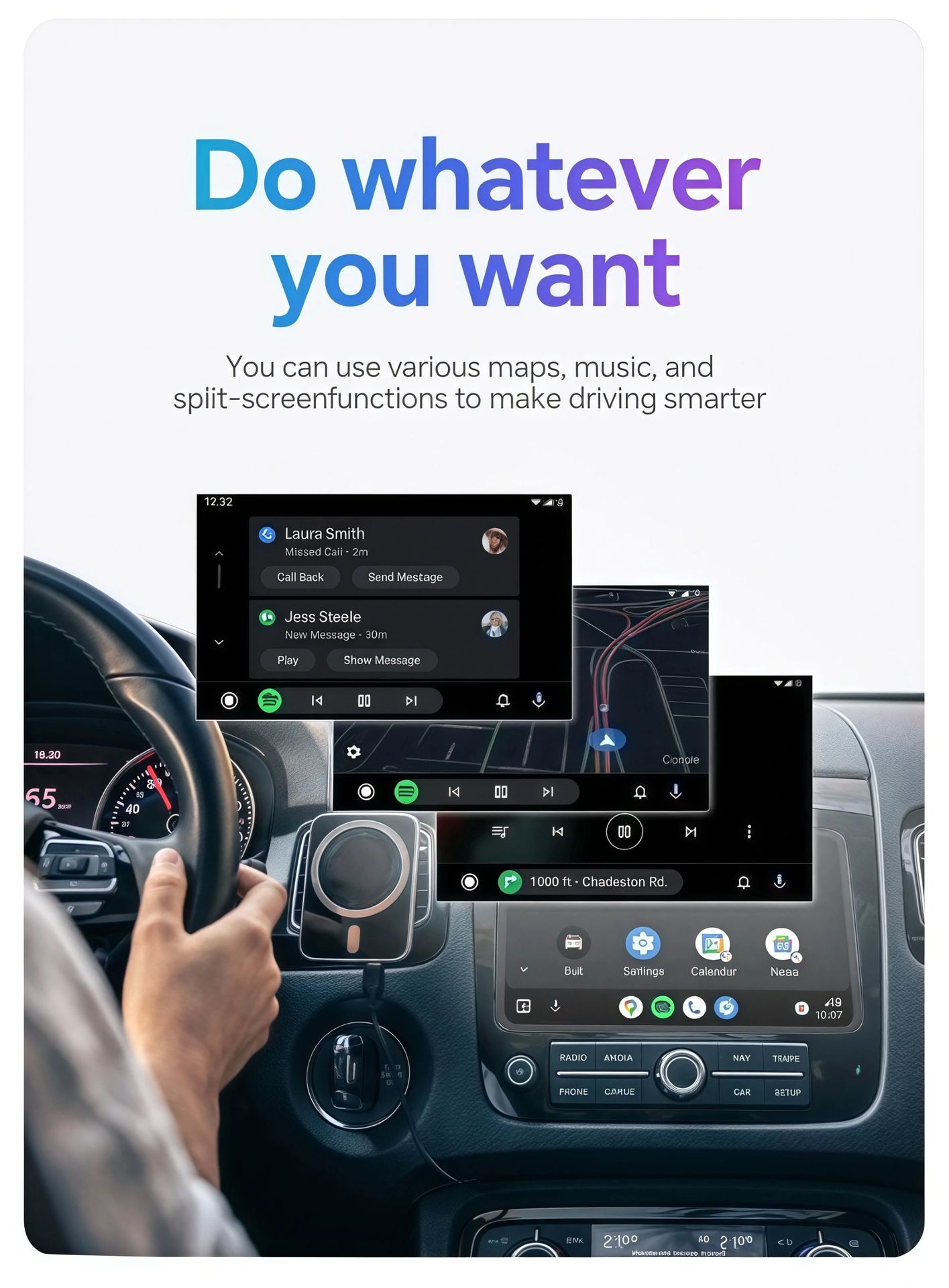 Wireless CarPlay Box, Android Auto 2-in-1, Car Connectivity & Screen Projection photo 2