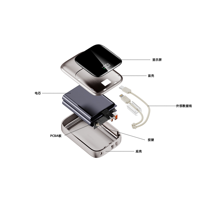 KP-731 Best-selling High-Capacity 20,000mAh Fast-Charging Power Bank With Digital Display Factory Direct Stock photo 2