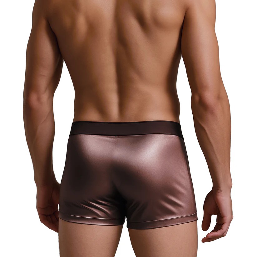 3pcs Satin Silk Boxer Briefs Mid Waist Underpants,Men's Light Luxury Satin Ice Silk Fashion Breathable Boxer Briefs, Silky Sexy Mens Underwear photo 7
