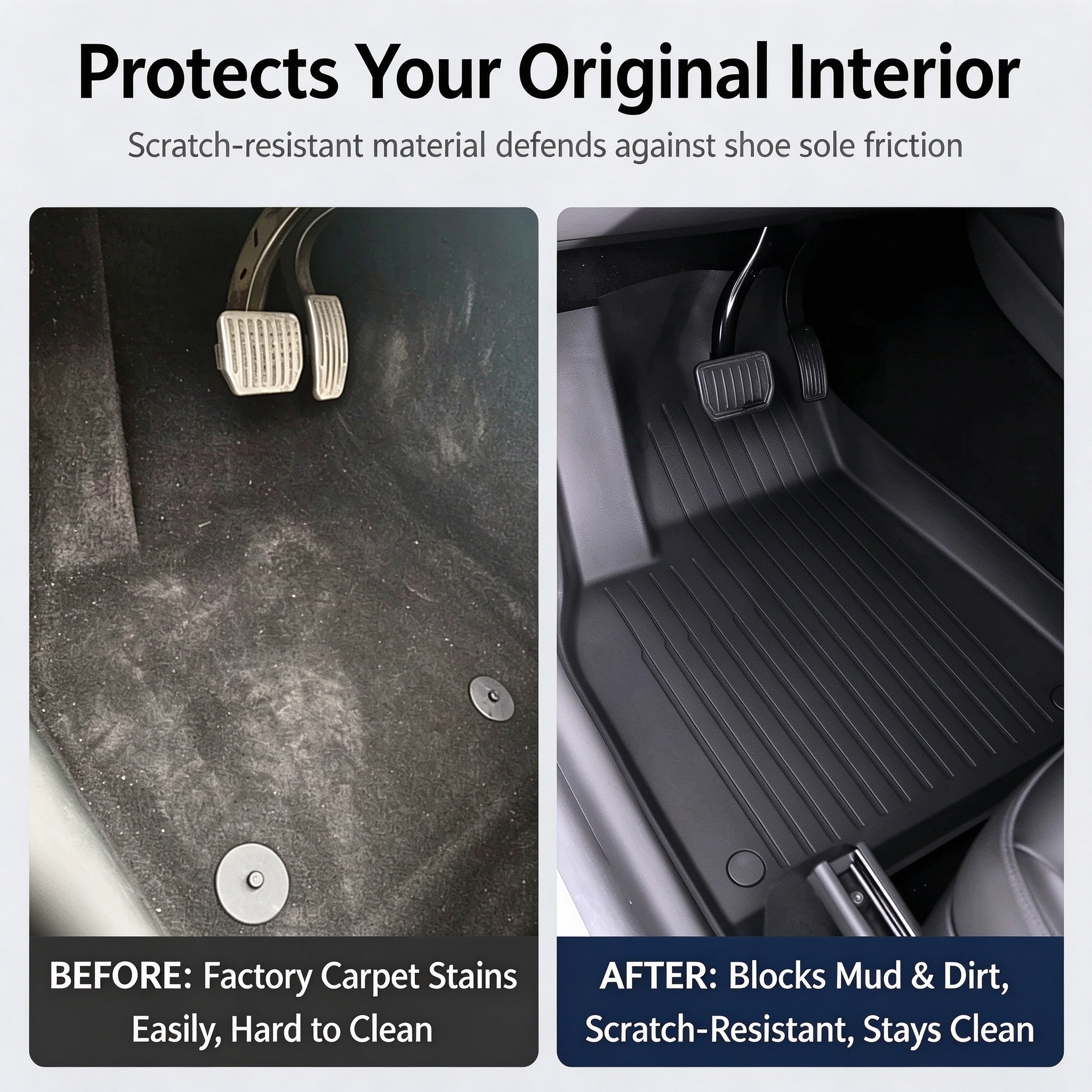 Custom Injection Molded TPE Full Set Floor Mats & Trunk Liners For Tesla Model Y, Eco-friendly & Comfortable, Wholesale Available photo 3