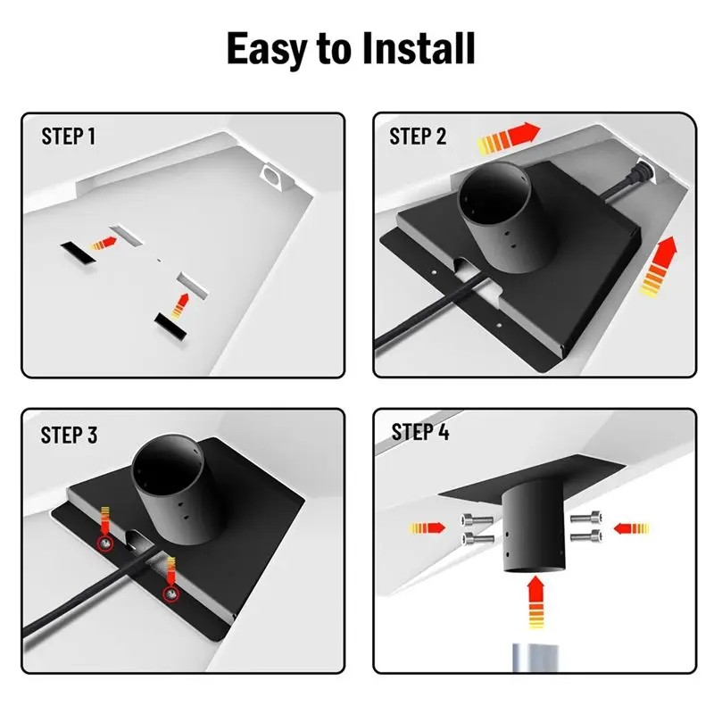 For Starlink Gen 3 Pipe Adapter Tube Pole Mount Kit For 40mm Round Tubes Use photo 5