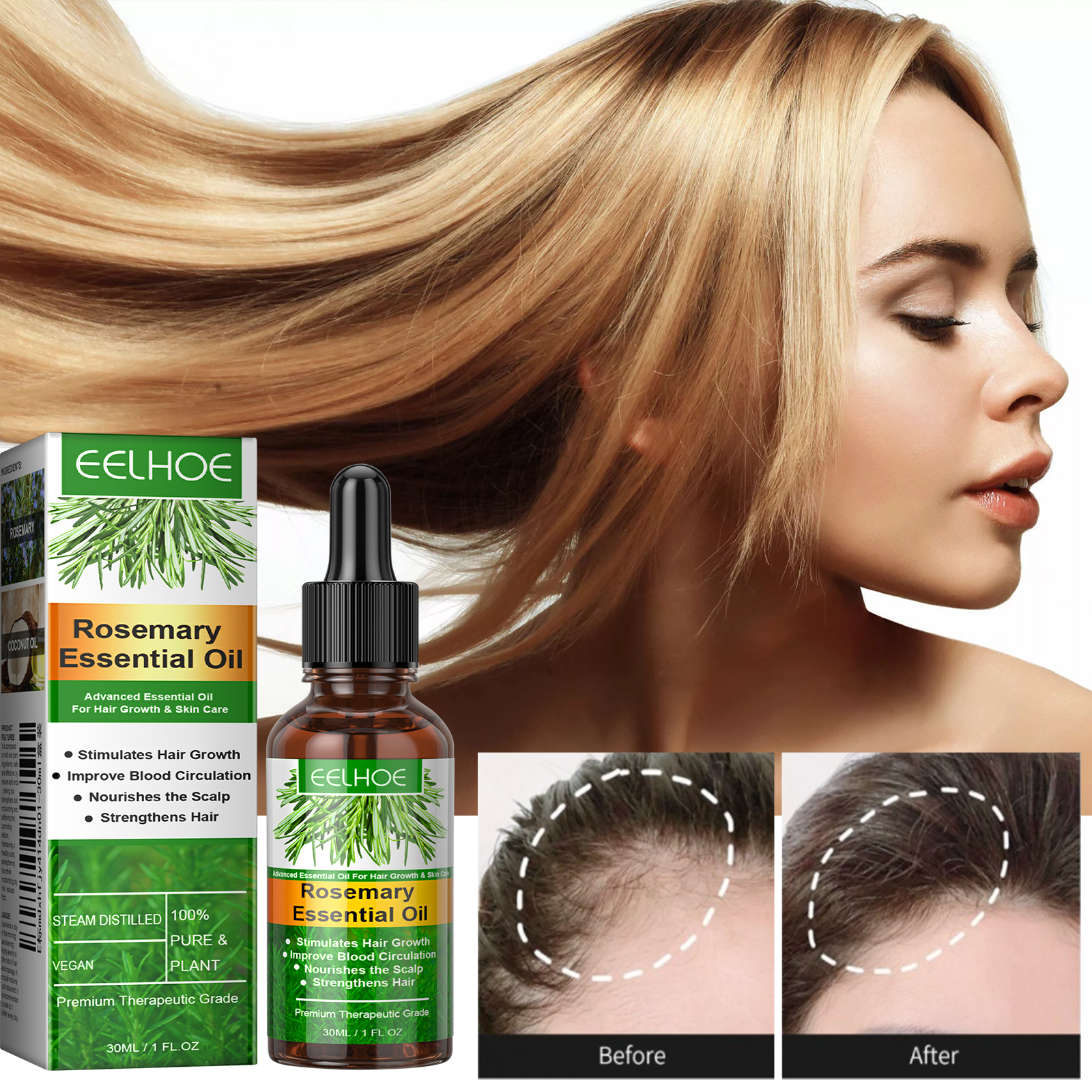 Rosemary Essential Oil 30ml 1box photo 7