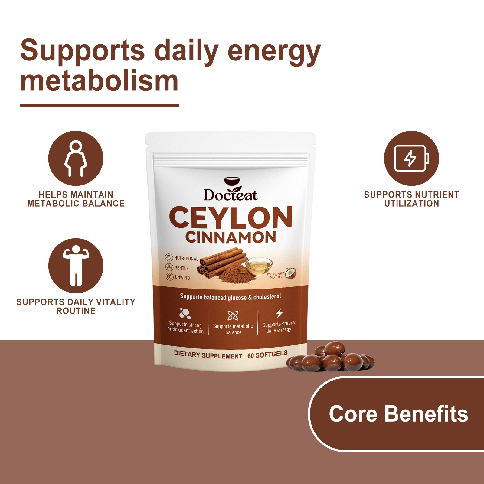 Stable Energy Support Capsule Inlet 60 Capsules-bag photo 2