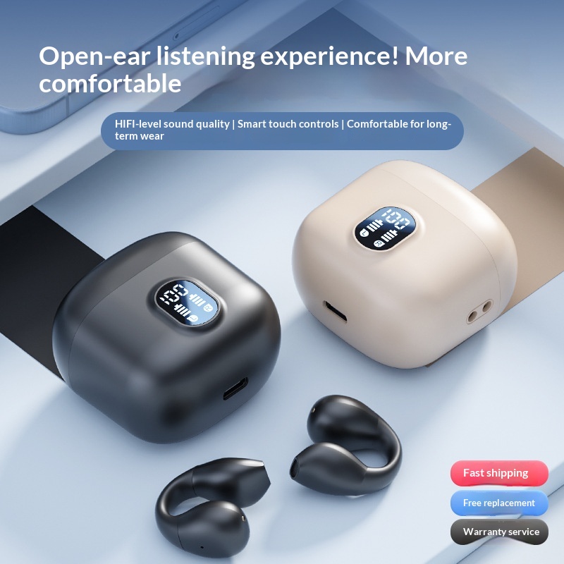 Cross Border Explosion M127 Long Range Hanging Earphone Private Model High Color Value Low Latency Wireless Bluetooth Headphones Wholesale photo 7