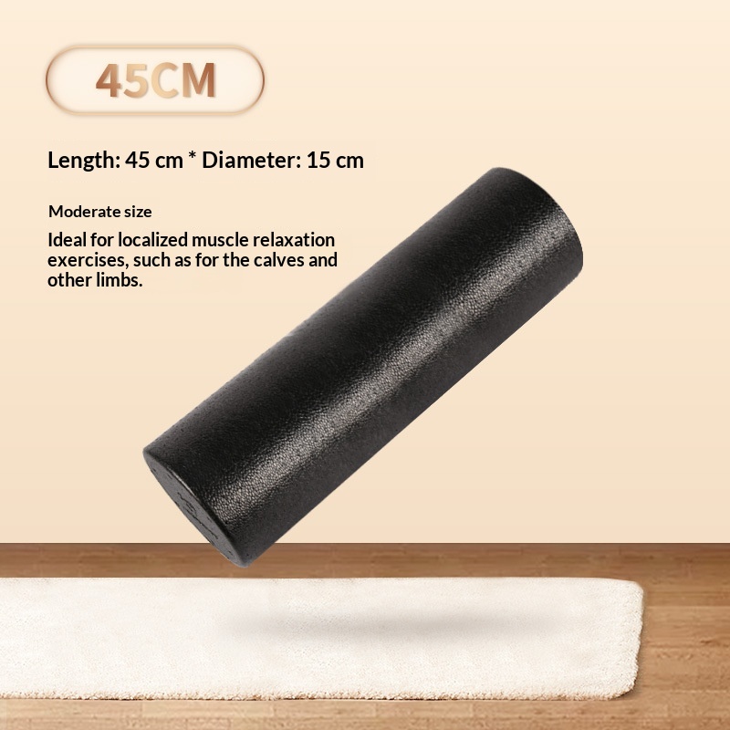 Epp Foam Roller Fitness Equipment Supplies Roller Roller Massage Stick. Glossy Black Roller Shaft Solid Yoga Column photo 3