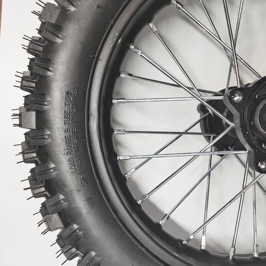 90 -14 Motorcycle Back Wheel Tyre Steel Rear Off-Road Wheel For 14 Motorbike photo 2