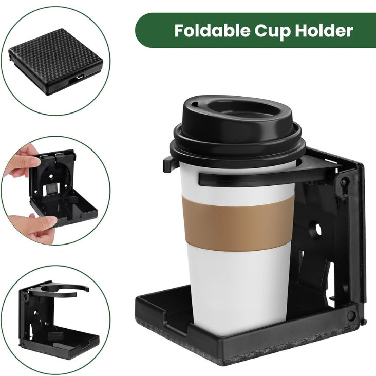 2pcs Foldable Wall Cup Holder Boat Cup Holder 2.36 3.94 Adjustable photo 6