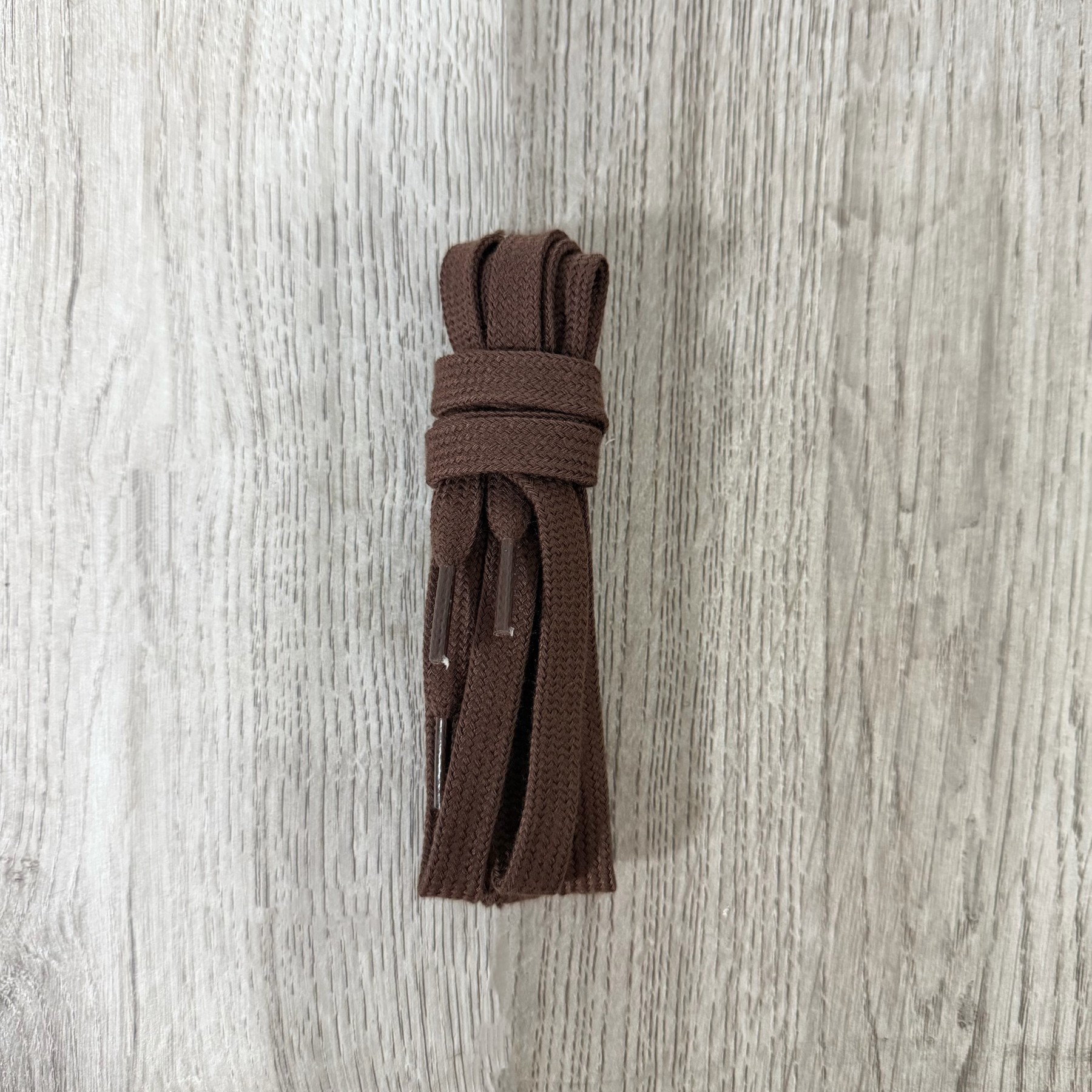 Flat Solid-Color Cotton Shoelaces photo 2