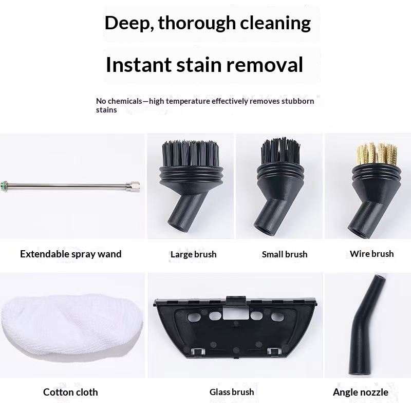 Handheld High-Temperature High-Pressure Steam Cleaner - Multi-Functional Home And Car Interior Cleaning Gadget For Furniture, Kitchen, And Floor Tiles photo 2