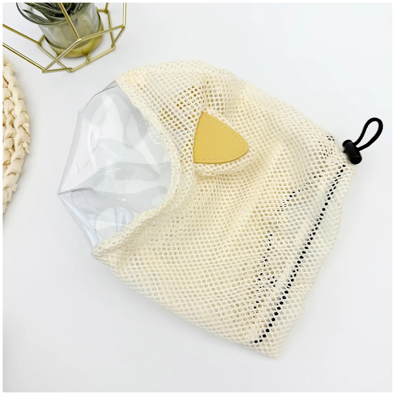 Cat Muzzle With Cute Cat Ears, Breathable Mesh Cat Hood For Grooming, Anti-Bite Anti-Scratch Cat Face Cover, Adjustable Drawstring Cat Neck Cover For Nail Trimming, Bathing & Vet Visits photo 8