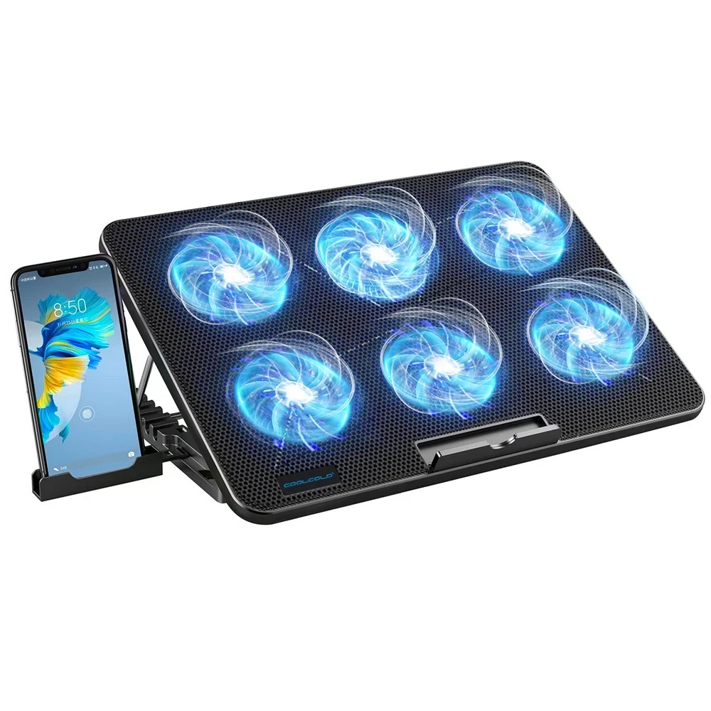 13-17inch Laptop Cooling Pad With 6 Quiet Fans, 6 Height Wind Speed photo 7