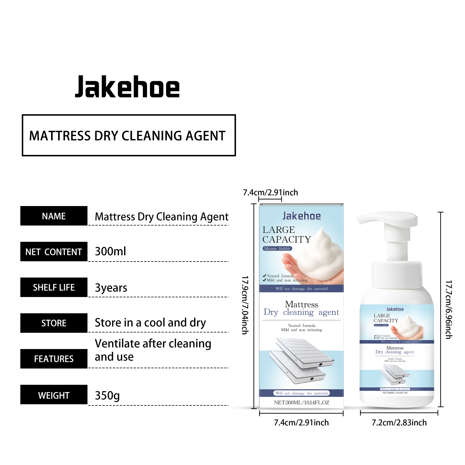 Mattress Cleaner 300ml 1box photo 8