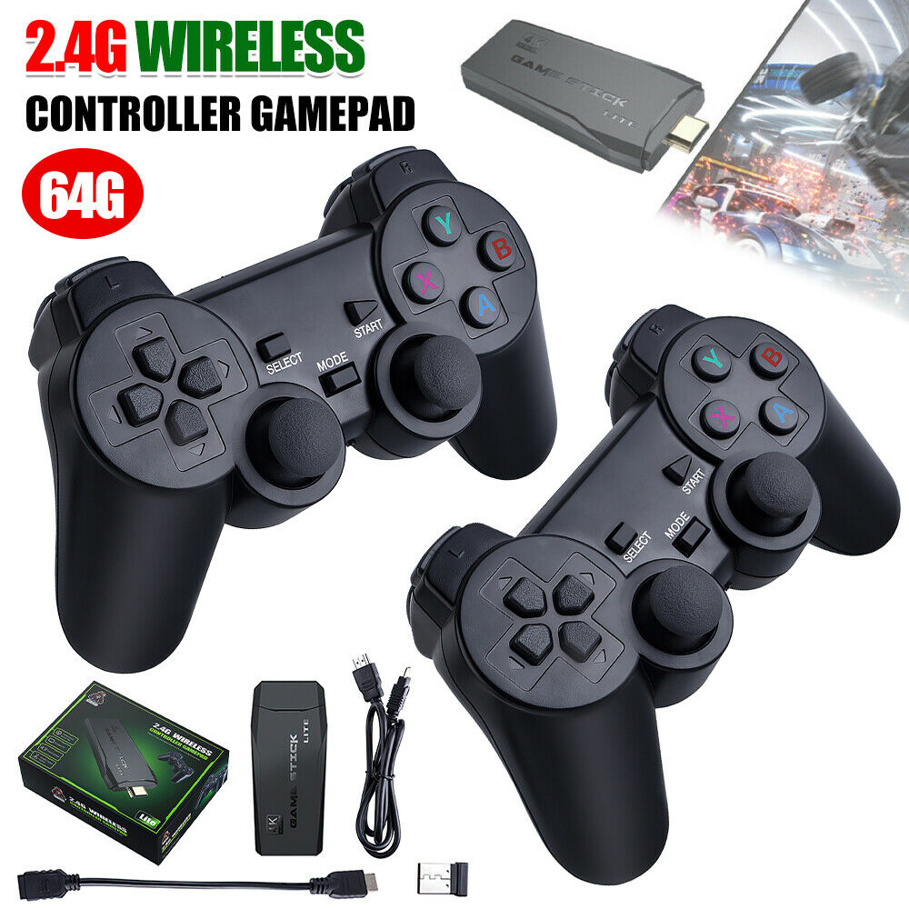 4K  TV Video Game Stick Retro Gaming Console W& 2 Wireless Controller photo 1