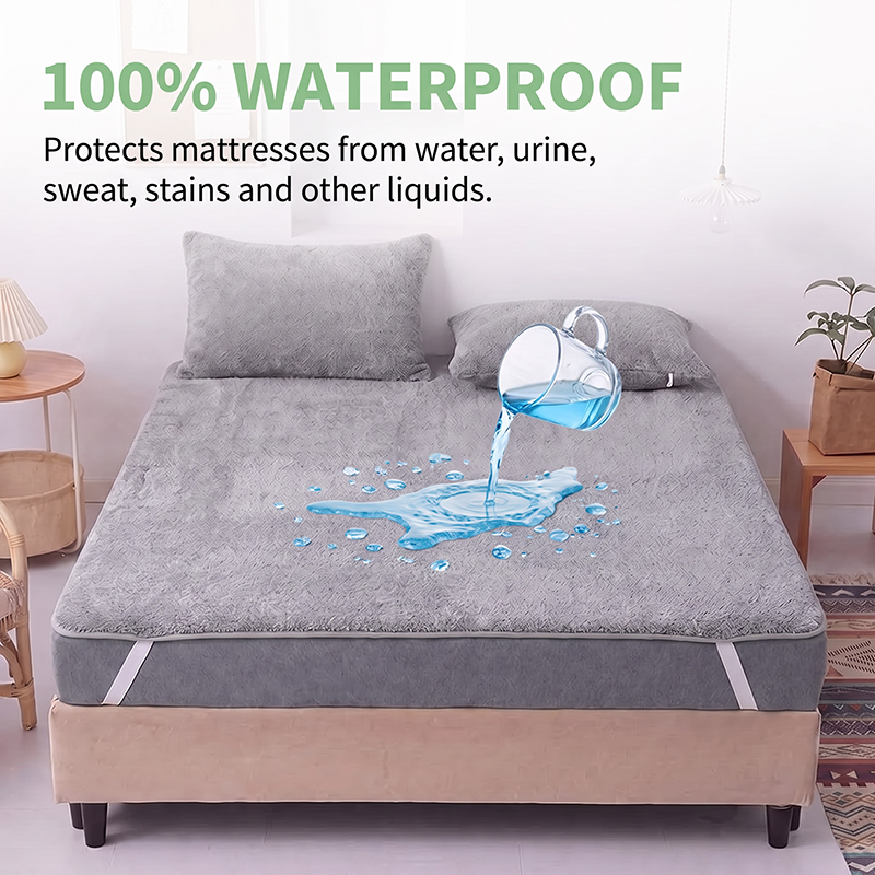 Waterproof Mattress Protector, Deep Pocket Fitted Sheet, Liquid Proof Bed Cover For Bedroom photo 3