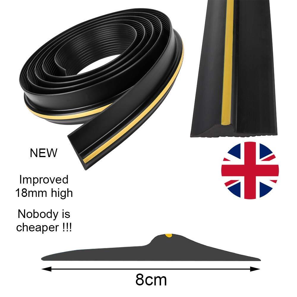 9-16ft Garage Door Floor Threshold Weather Heavy Duty Rubber Draught Excluder photo 2