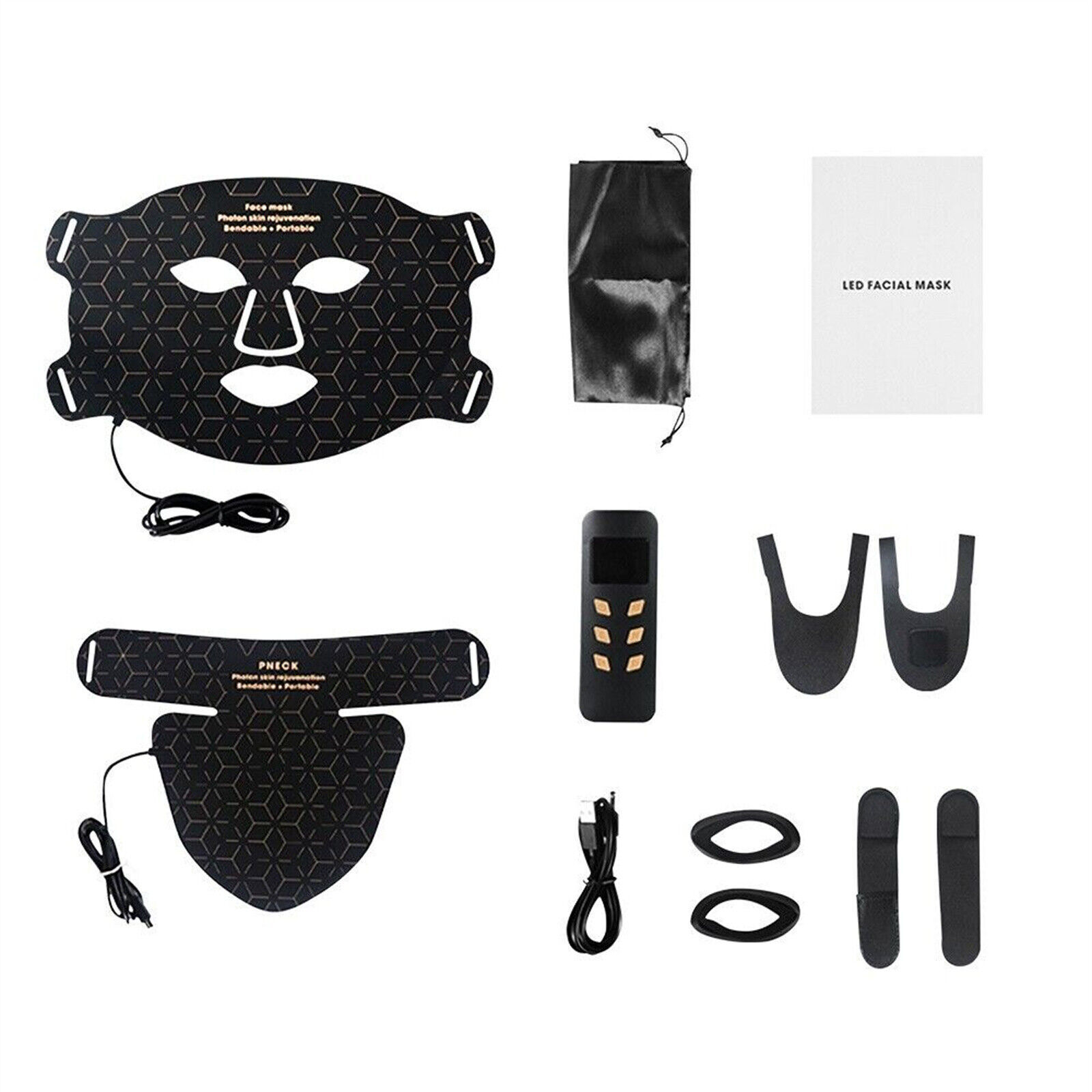 Face Neck LED Mask 240 Lights Infrared Skin Care Skin Tightening Repair Pores photo 4