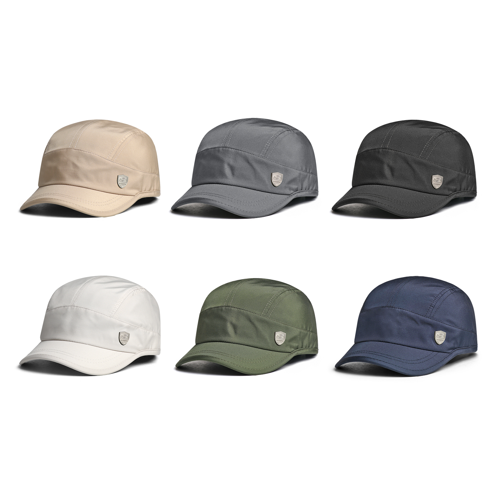 Lightweight, Breathable, Quick-drying Baseball Cap With Metal Emblem, Short Brim, Dome-shaped, Outdoor Casual Beanie Hat photo 8