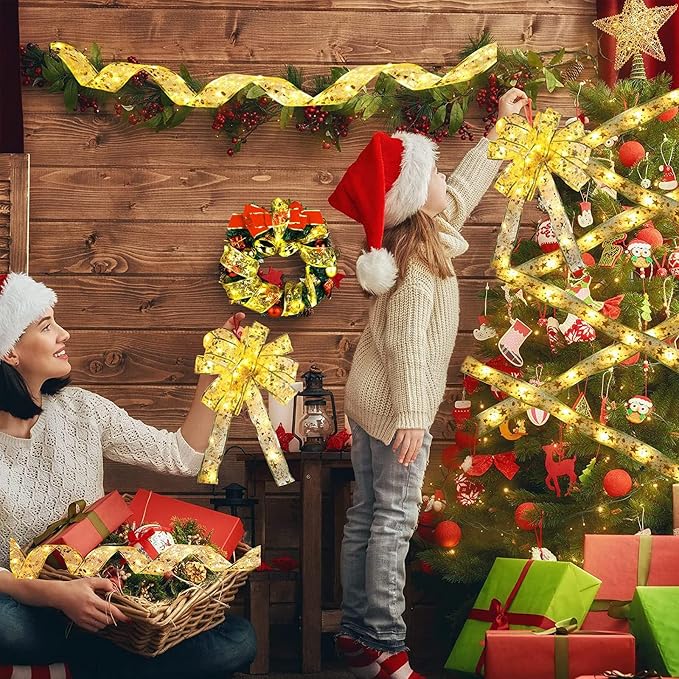19FT 60 LED Christmas Tree Ribbon Fairy Lights 6M Shining String Lights For Holiday Decorations photo 2