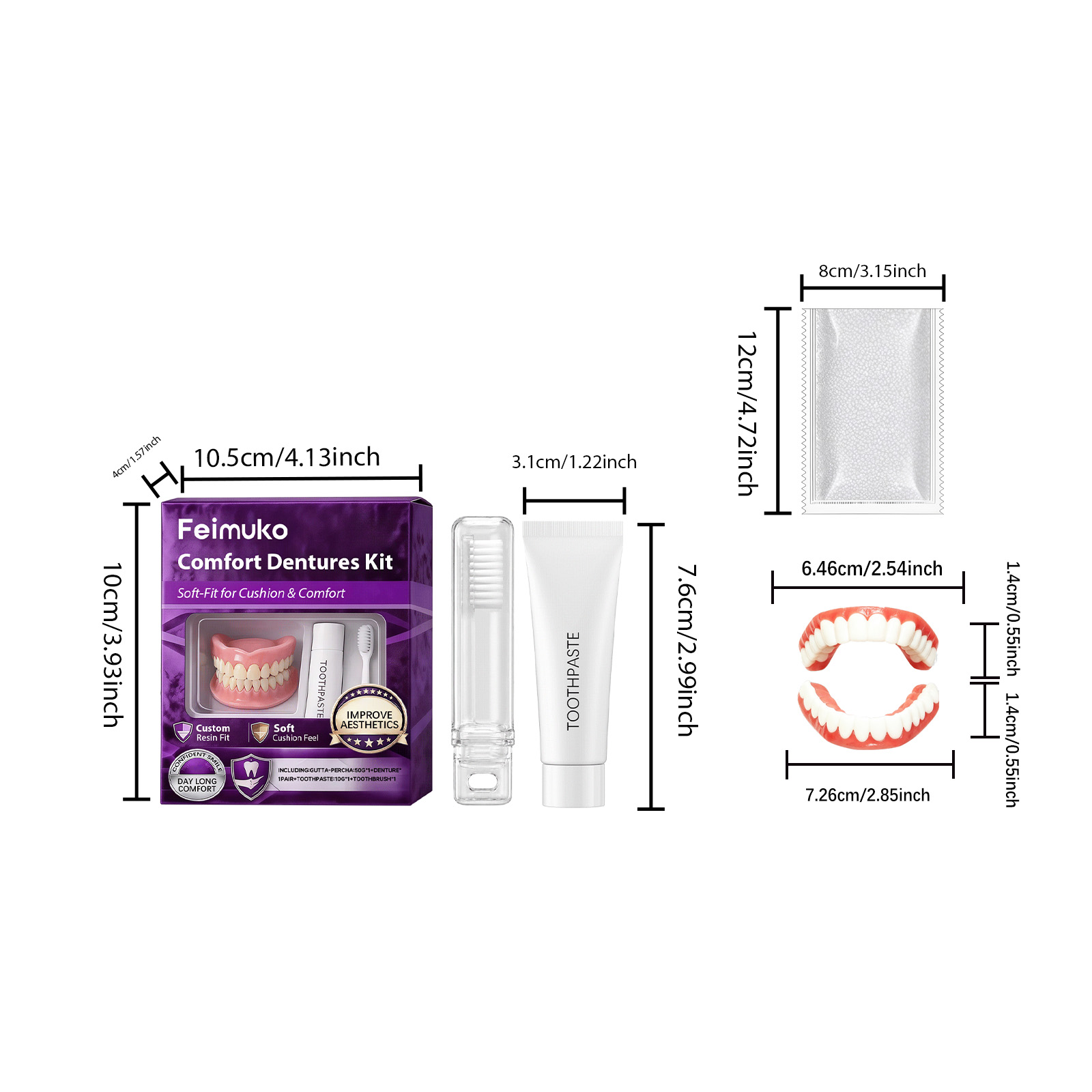 Dental Prosthesis Accessory Set  1 Set Per Box photo 3