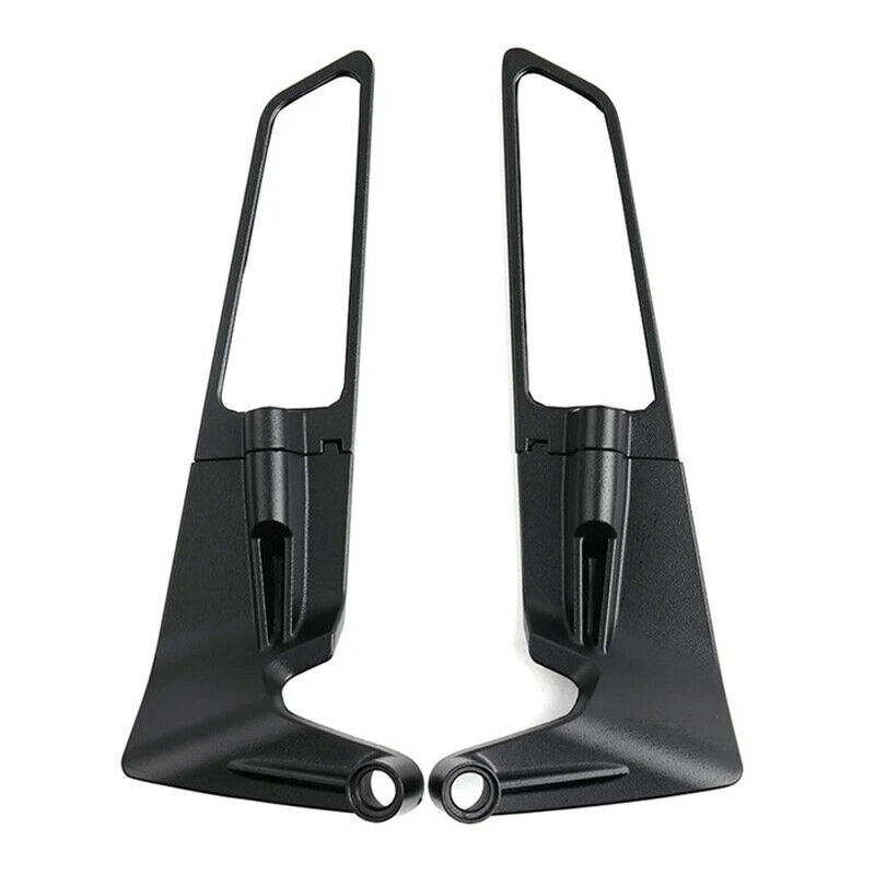 Motorcycle Wind Wing Rear View Mirrors Stealth Wind Wing Side Mirror Universal- photo 4