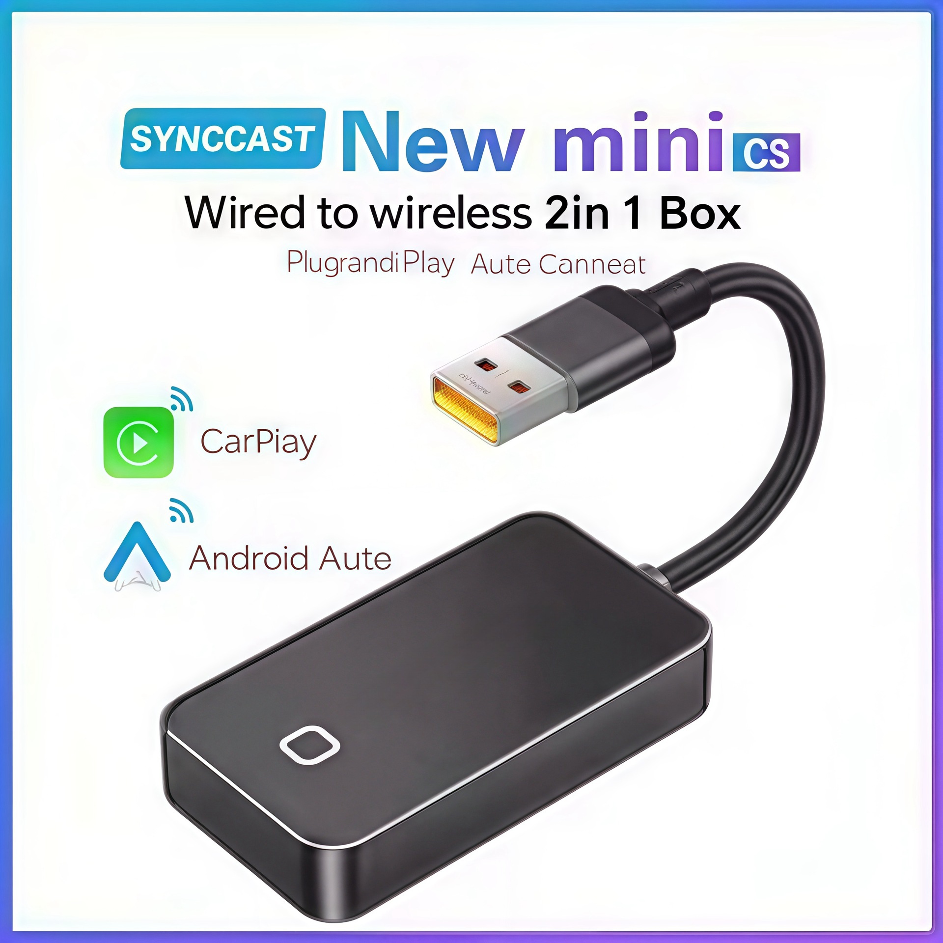 Wireless CarPlay Box, Android Auto 2-in-1, Car Connectivity & Screen Projection photo 1