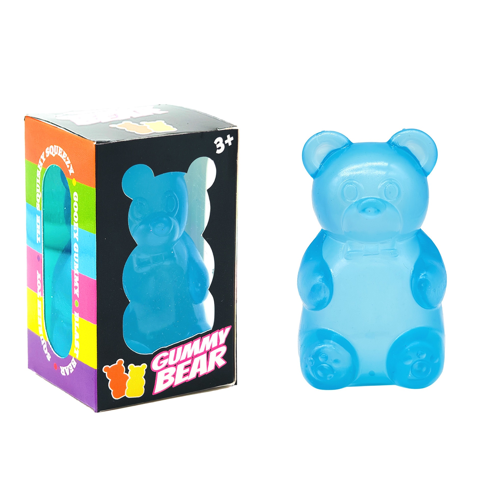 Gummy Bear Squishy Toys, Squeeze Fidget Toys For Kids And Adults- Purple Slow Rising Squishies Sensory Stress Balls For Teens Boys Girls Birthday Gifts Party Favors Stocking Stuffers Class Prizes photo 5