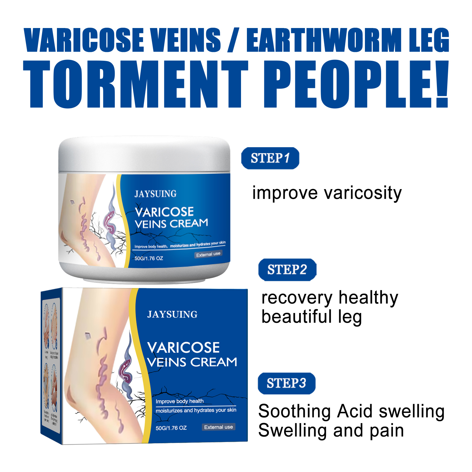 Leg Care Cream 50g 1box photo 4