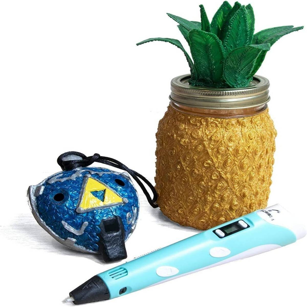 3D Pen 3D Printing Pen Kit Includes 3 Colours PLA Filament, Stencil Book - Dual 3D Printer Compatibility - Perfect For Art, Craft Kits For Adults & 3D Pens For Kids - Ceramic Nozzle & Auto-Sleep photo 4