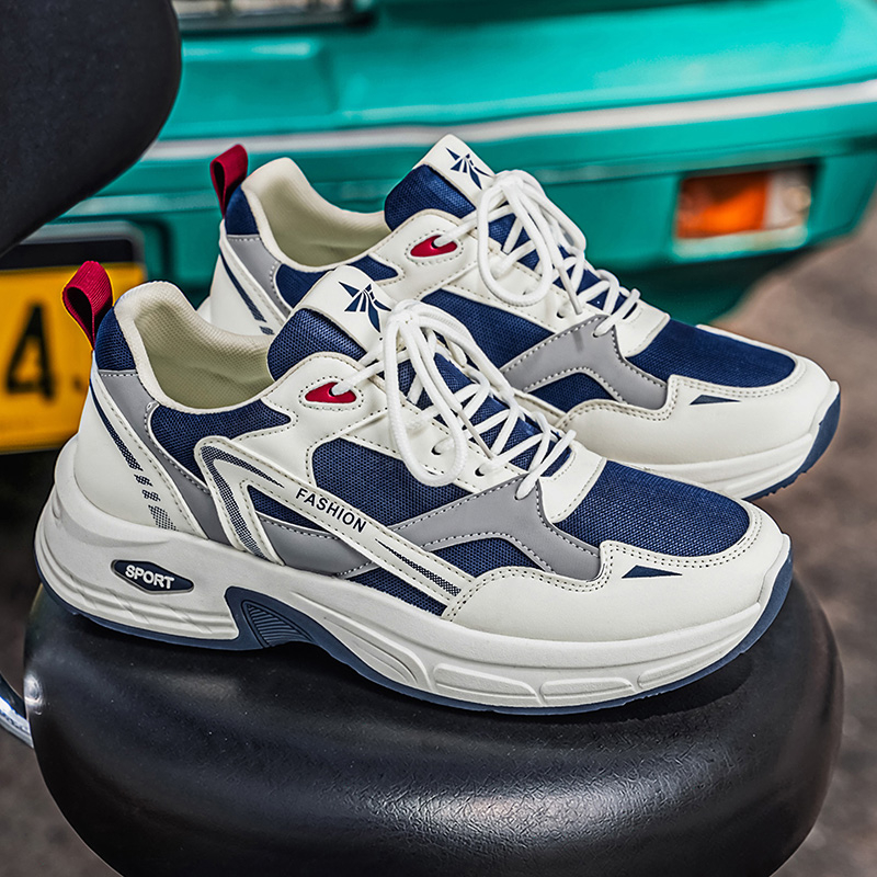 Men's Sports Shoes, New 2026 Summer Breathable Mesh Running Shoes, Platform Dad Sneakers For Male Students photo 4