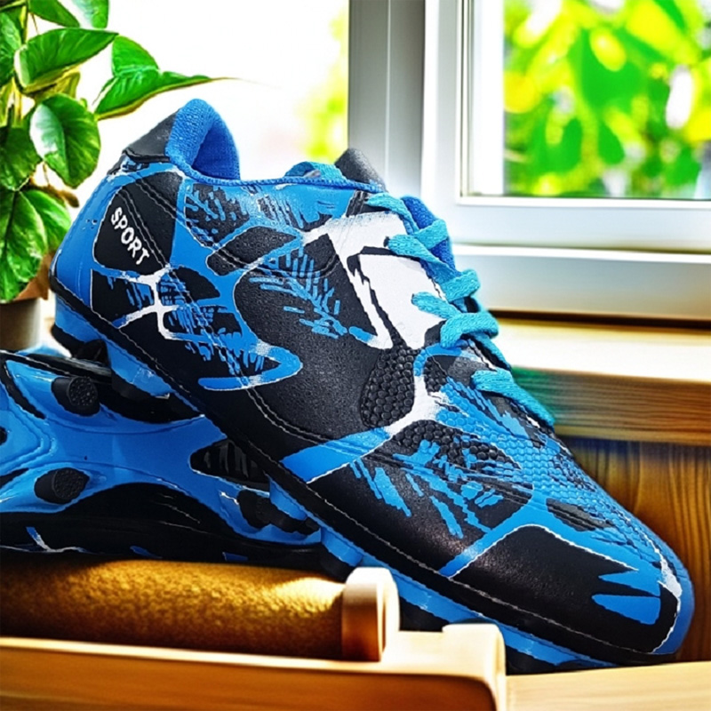36-45 Football Shoes Sneakers Men Women,Low Top Spike Cleats Football Boots Youth Kids,Soccer Athletics Training Shoes Boys Girls,Unisex photo 5